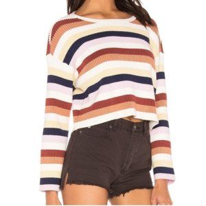 Amuse Society Revolve Bahia Stripe Crop Sweater